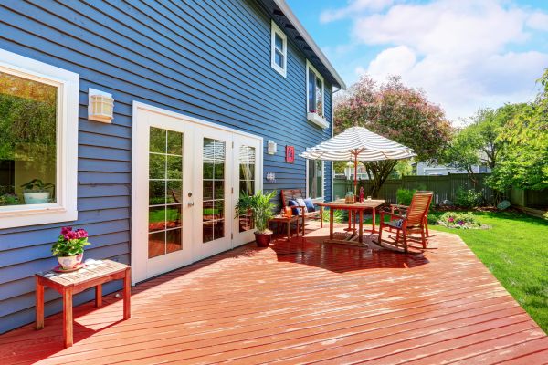 Blue Siding Installation in Richardson
